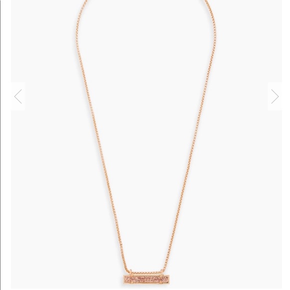 Leanor Rose Gold Pendant Necklace In Rose Gold - Picture 2 of 2